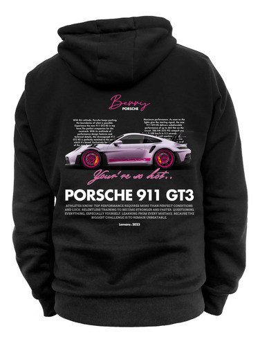 Sudadera Con Cierre Y Gorro Porsche 911 Berry