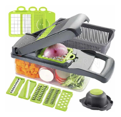 Picadora Ralladora Cortadora Verduras Fruta Manual Cocina G1