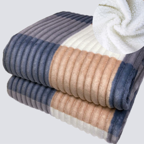 Cobertor Manta Sherpa Premium 2,20 X 1,80 Mt Varios Modelos