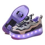 Zapatos Kuromi Para Niños Luminous Shoes, Patines