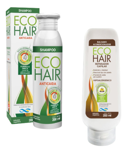 Eco Hair Shampoo + Balsamo Acondicionador Anticaída Conicet