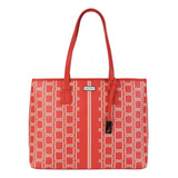 Bolsa Shopping, Marca Náutica Color Negro Interior Amplio Color Coral