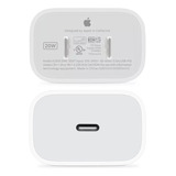 Cubo Cargador Rápida Apple 20w Usb-c iPhone 12 Pro Original