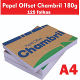 Papel Offset Chambril 180g A4 ( 125 Folhas )