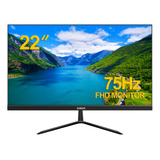 Monitor Gamer Crua Led 22 75hz Full Hd Hdmi  Negro