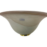 Aplique Difusor Napoli 1 Luz Murano Ocre 30cm Apto Led