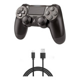 Joystick Bluetooth Inalámbrico Para Ps4 Con Dual Shock Negro