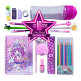 Presente Menina Kit Surpresa Kawaii Papelaria Criativa Fofa