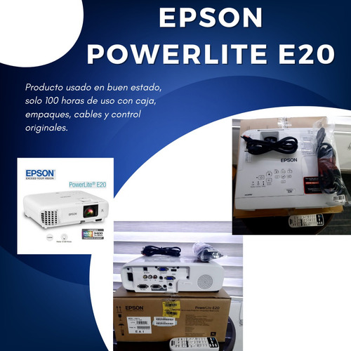 Video Beam Epson Powerlite E20  V11h981020