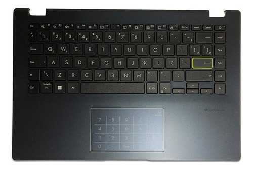 Teclado Asus E410ma Azul Com Base Superior E Touchpad