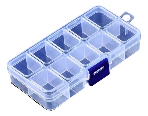 Caja Organizadora Plástico 10 Divisiones No Extraibles 13x7