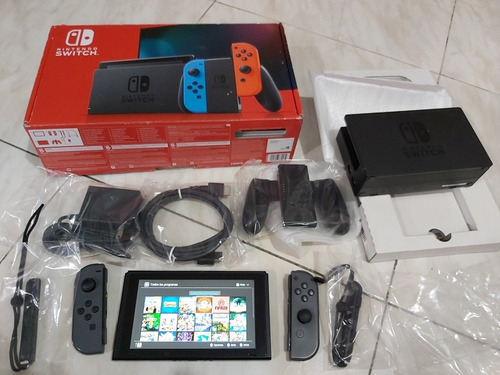 Nintendo Switch V2 32gb +33 Juegos + Vidrio +128gb + Caja