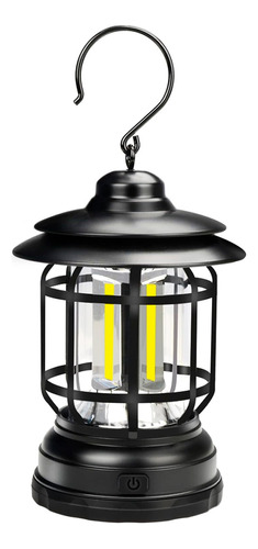 Farol Camping Led Portátil Exterior Regulable Vintage Pila