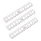 Luz Led Con Sensor De Movimiento Am-l101, 3-pack, Blanco