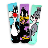 Calcetas Looney Tunes: Bugs Bunny, Silvestre, Pato Lucas