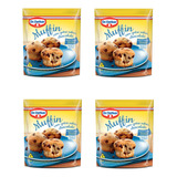 Kit C/ 4 Un Muffin Com Gotas De Chocolate 185g - Dr. Oetker