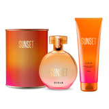 Perfume Ciclo Sunset 100ml + Loção Hidratante Sunset 240ml