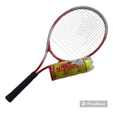 Raqueta De Tenis Con Juego De Pelotas 