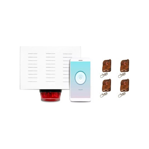 Alarma Comunitaria Wifi 118db + 4 Controles + Envio