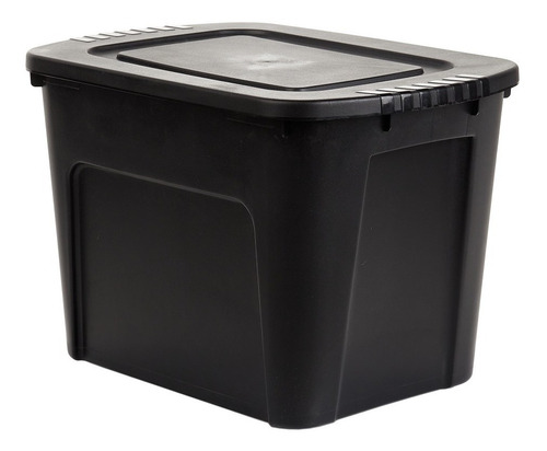 Contenedor De Plastico Eco Box 80 Lts Negro