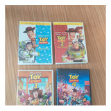 Coleção Dvds Toy Story 1 Ao 4 (dvds Originais + Brinde)