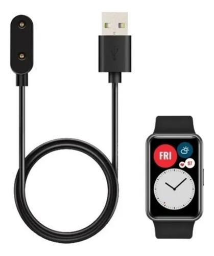 Cable Cargador Usb Compatible Huawei Band 7 Negro