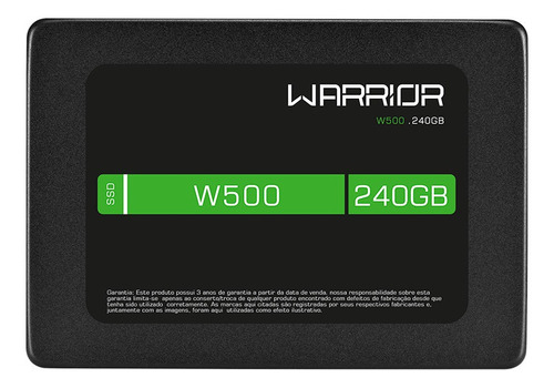 Ssd Gamer Warrior 2,5 240gb W500 Ss210 Multilaser