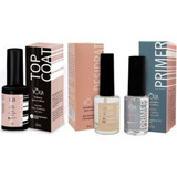 Kit Blindagem Volia Primer + Desidratador + Top Coat