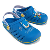 Babuche Sonic Speed Infantil Masculino Grendene Kids Azul
