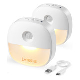 Lyridz Luz Nocturna Recargable Con Sensor De Movimiento, Min