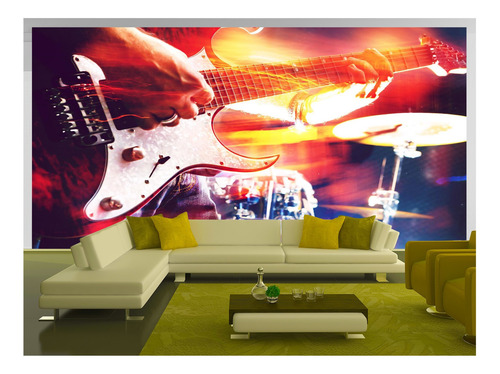 Papel De Parede Musica Banda Guitarrista Rock M² Mus115