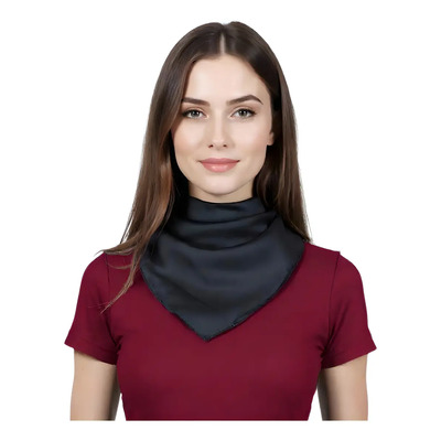 Mascada Paliacate Dama, Pañuelo Elegante Pañoleta 70x70 Cm Color Negro Talla Unitalla | Meses sin interés