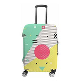 Maleta - Kuizee Luggage Cover Modern Abstract Trendy Geometr