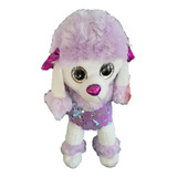 Peluche Caniche Toy Con Lentejuelas Moñito Y Tutu 81554