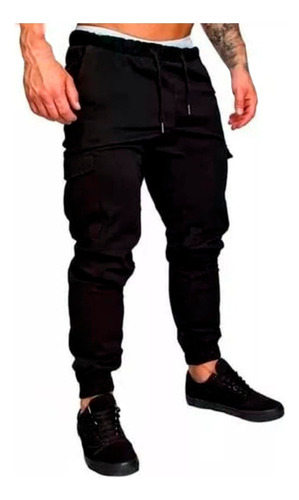 Pantalon Jogger Cargo De Hombre Elastizado Bengalina Premium