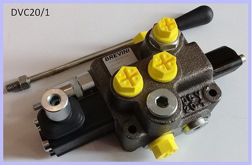 Valvula Modular Monoblock 40 Litros - Italiana - Comando Hidraulico Manual De 1 Palanca Para Cilindro Doble Efecto