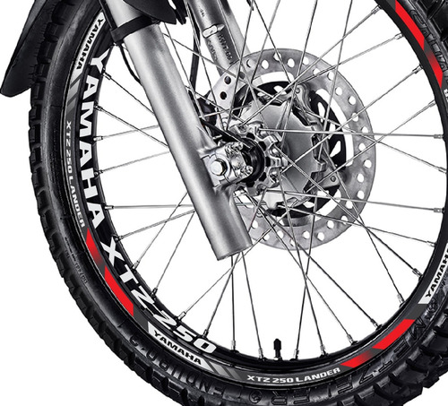 Friso + Adesivo Refletivo D1 Roda Moto Yamaha Xtz 250 Lander