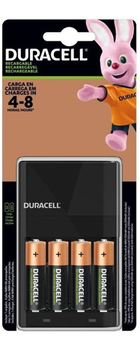 Kit Cargador Duracell + 4 Pilas 2500mha 