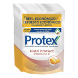 Kit 6 Sabonetes Líquidos Protex Vitamina E Refil 200ml