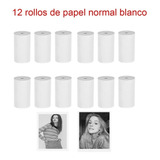 12 Rollos De Papel Térmico Peripage Paperang Rollo P1 P2 A6