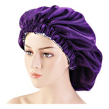 Gorro Saten Licrado Cabello Satin Seda Premium Doble Faz