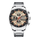 Reloj Curren 8351 Cronógrafo Deportivo Acero Inoxidable