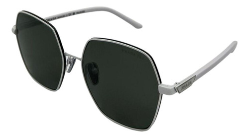 Prada Spr 56y 461-5z1 Hexagon Shape Blanco Gris