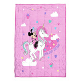 Jay Franco Minnie Mouse Unicorn Dreams Manta 5 Lbs - Medidas