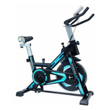 Bicicleta Fija Centurfit Mkz-bici8815-8kg Para Spinning Negra Y Celeste