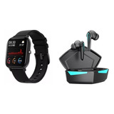 Reloj Inteligente P8 Smart + Audifonos Gamer Base Carga P30