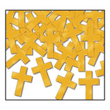 Fanci-fetti Crosses (oro) Accesorio De Fiesta (1 Unidad) (1 