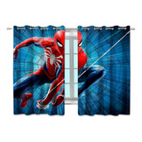 Cortina Quarto Infantil Homem Aranha 2,60 X 150cm