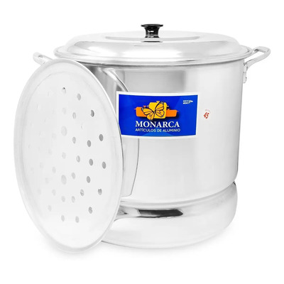 Vaporera De Aluminio No. 45 Capacidad De 50 Litros Color Gris | Meses sin interés