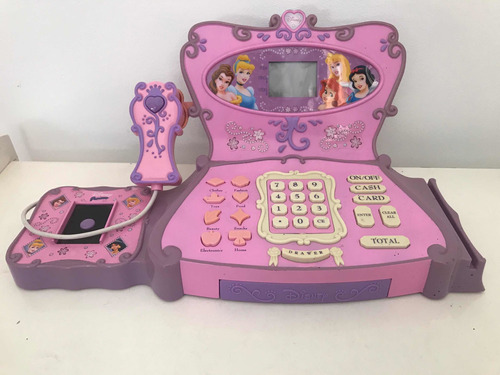 Caja Registradora A Pilas Disney Princesas Scanner Y Tarjeta